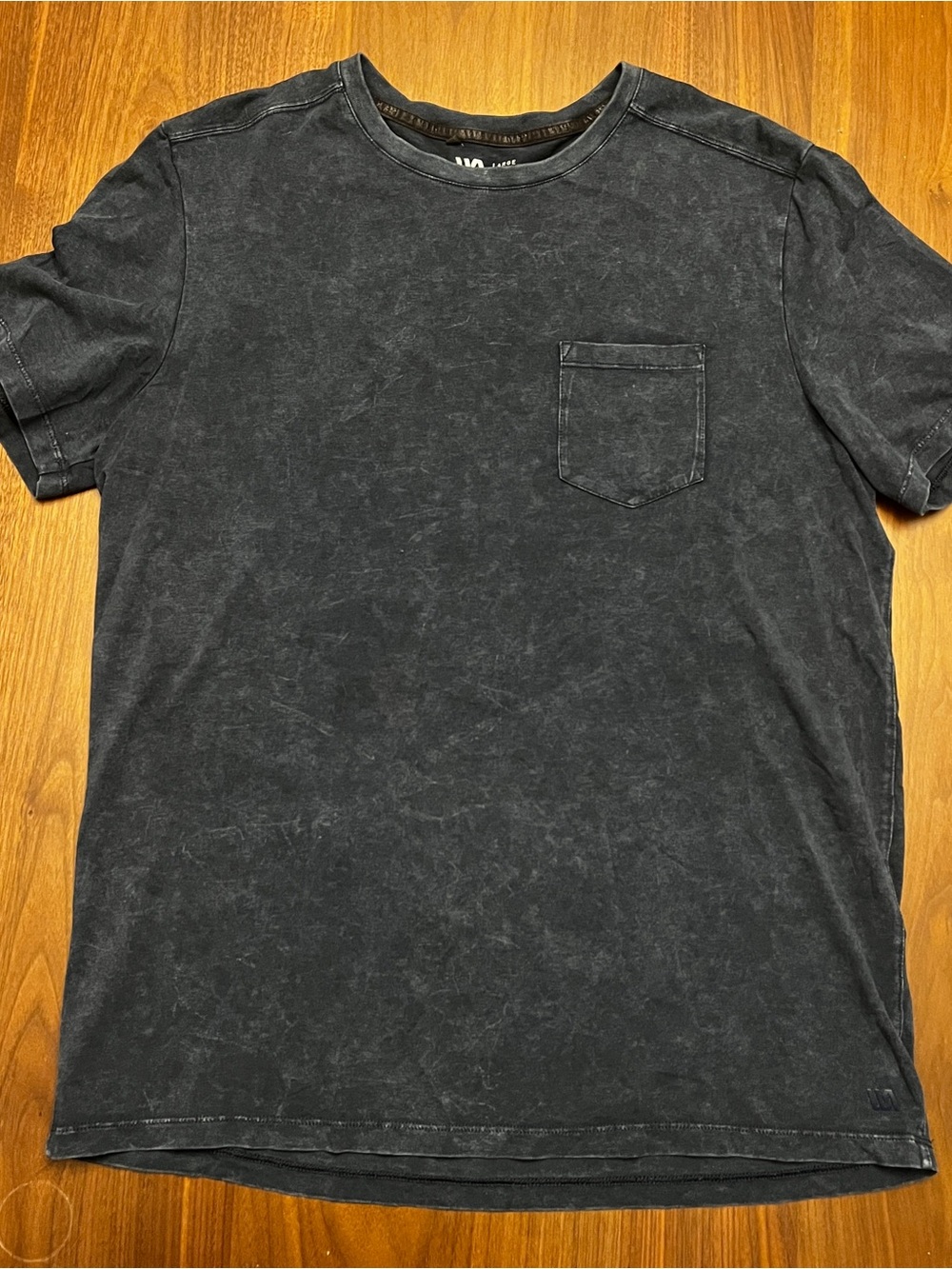 Washed Black Short Sleeve Pocket Tee